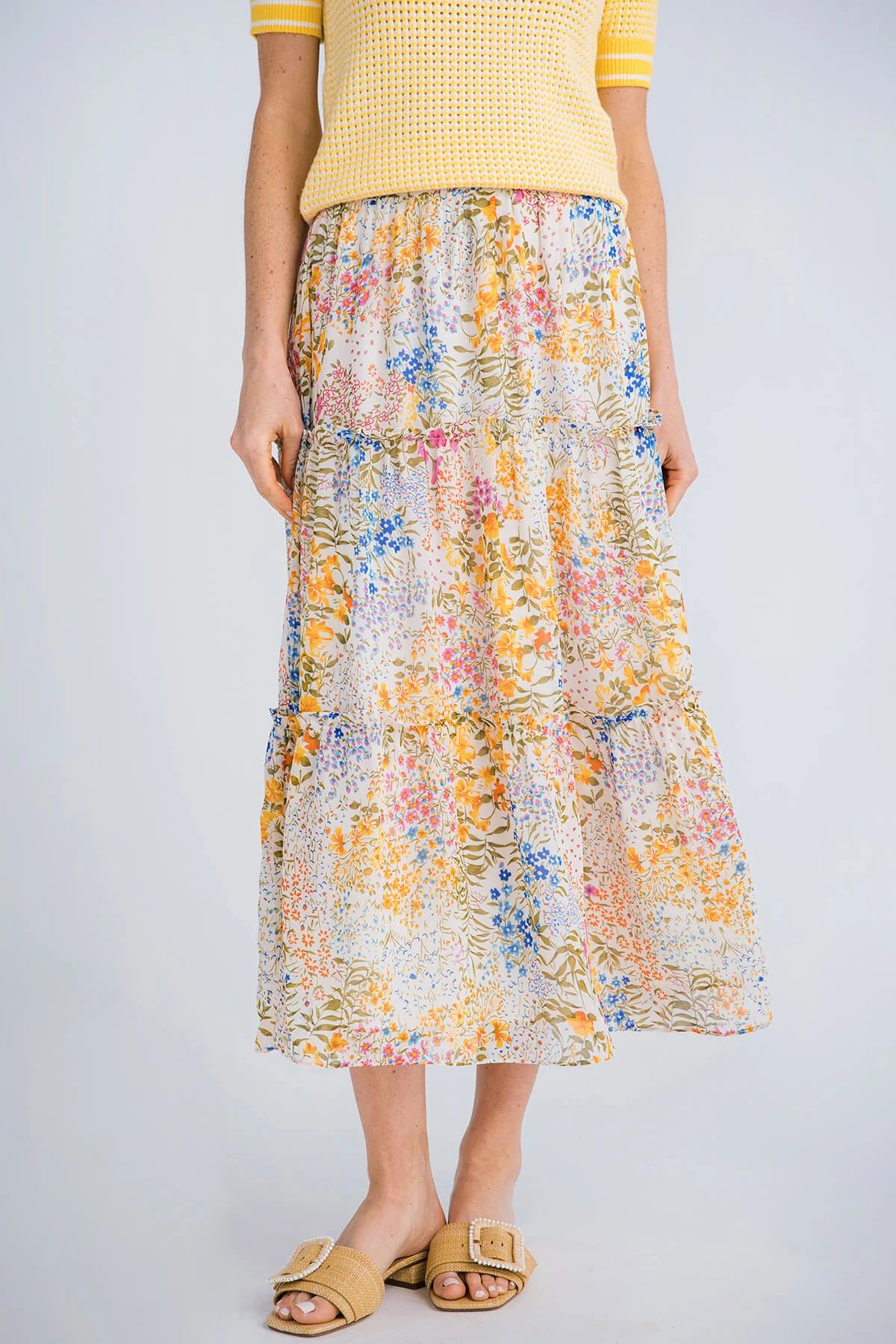 Lucy Paris Evelyn Floral Skirt | Social Threads
