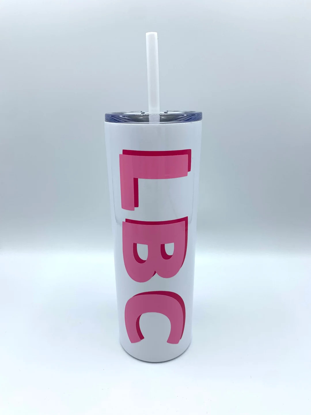 Shadow Monogram Skinny Personalized Tumbler - Etsy | Etsy (US)