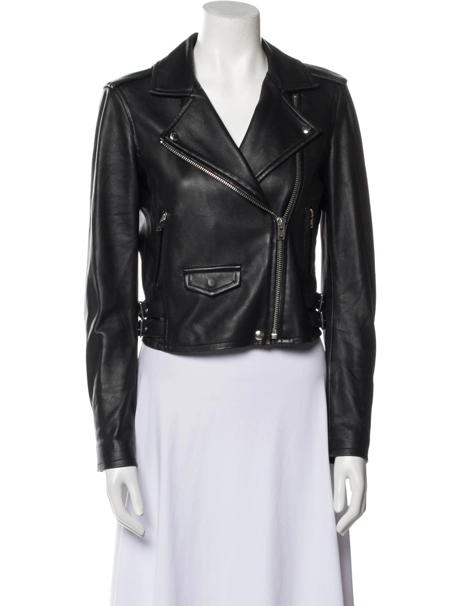 Lamb Leather Biker Jacket | The RealReal