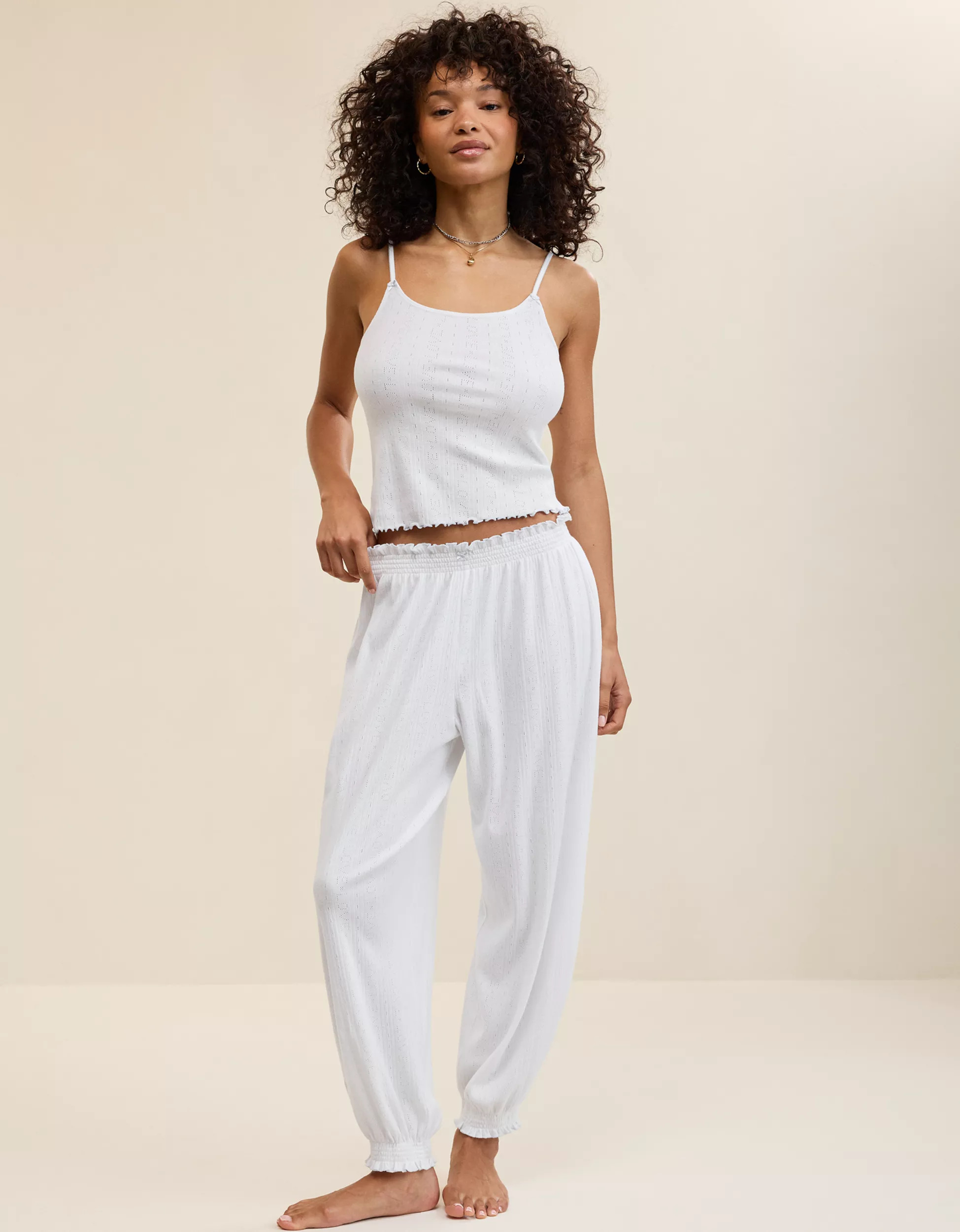 Aerie Pointelle Balloon Pajama Pant | Aerie