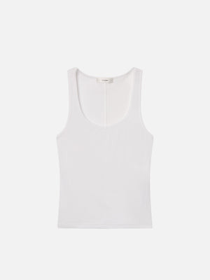 The Scoop Tank -- White | Frame Denim