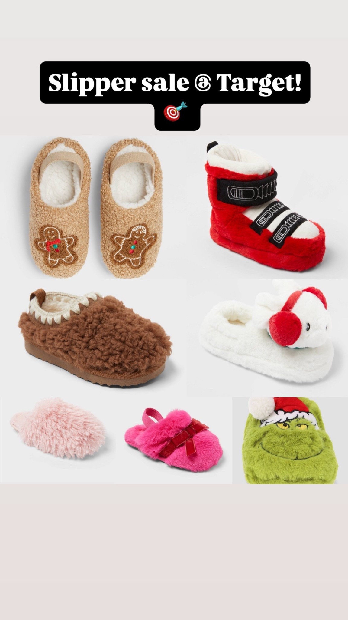 Slippers for the family on sale at Target this weekend! 

Kids slippers
Family matching 
Sale
Gift guide 

#LTKFamily #LTKSaleAlert #LTKGiftGuide