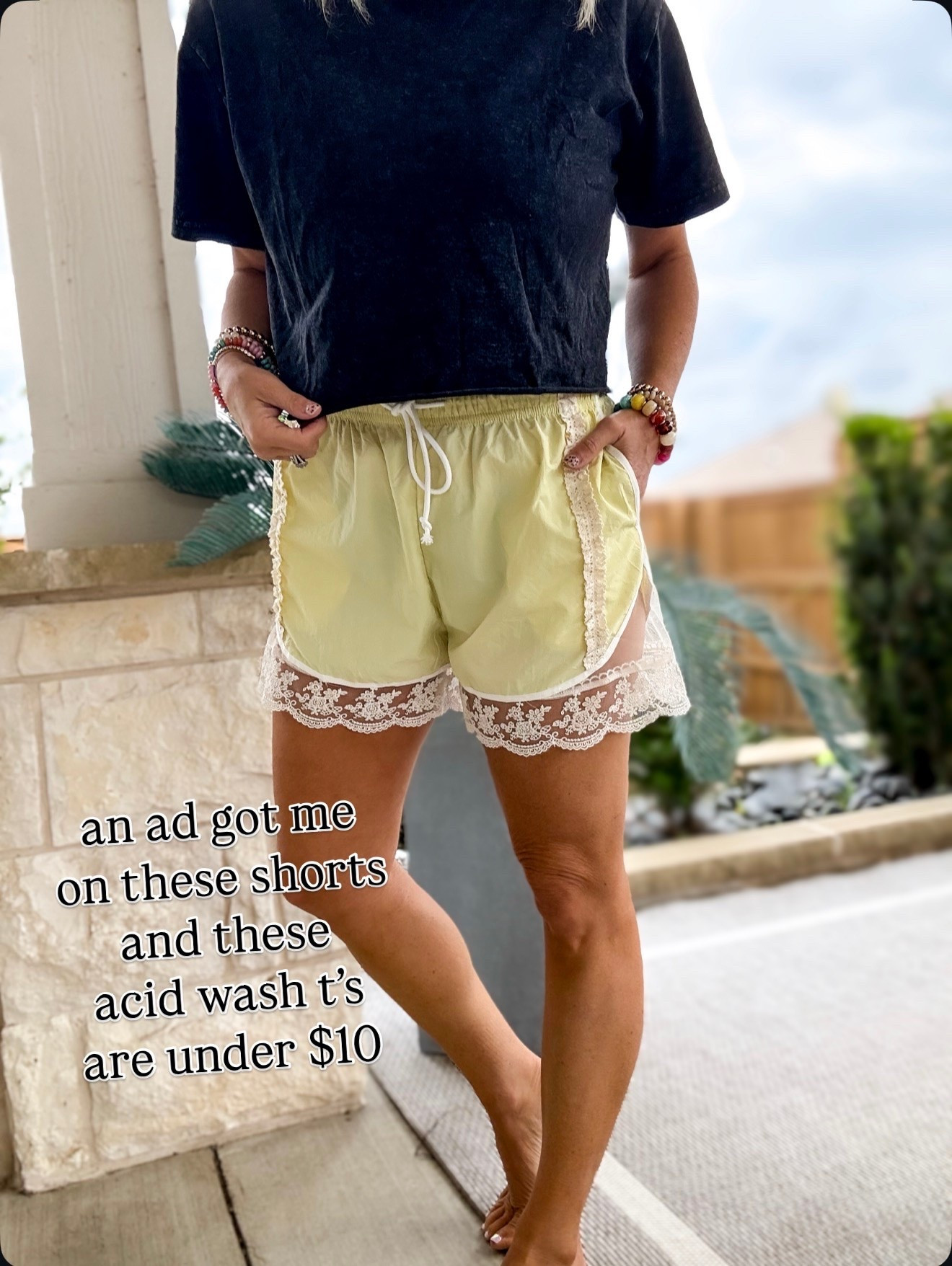 Amazon lace shorts that look like FP
size small , shirts size medium