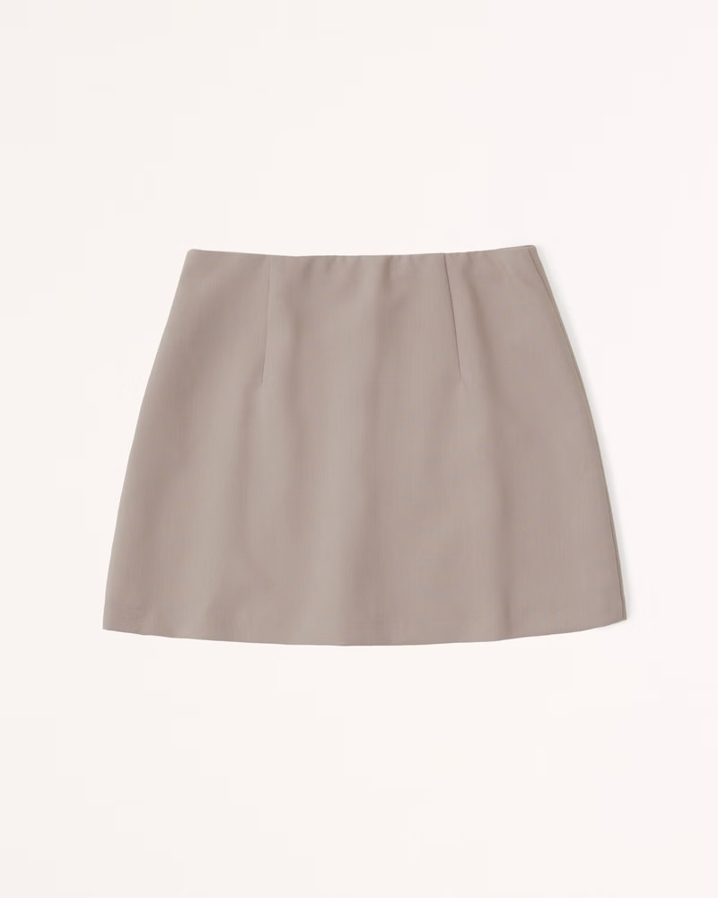 Women's Menswear Mini Skort | Women's Bottoms | Abercrombie.com | Abercrombie & Fitch (US)