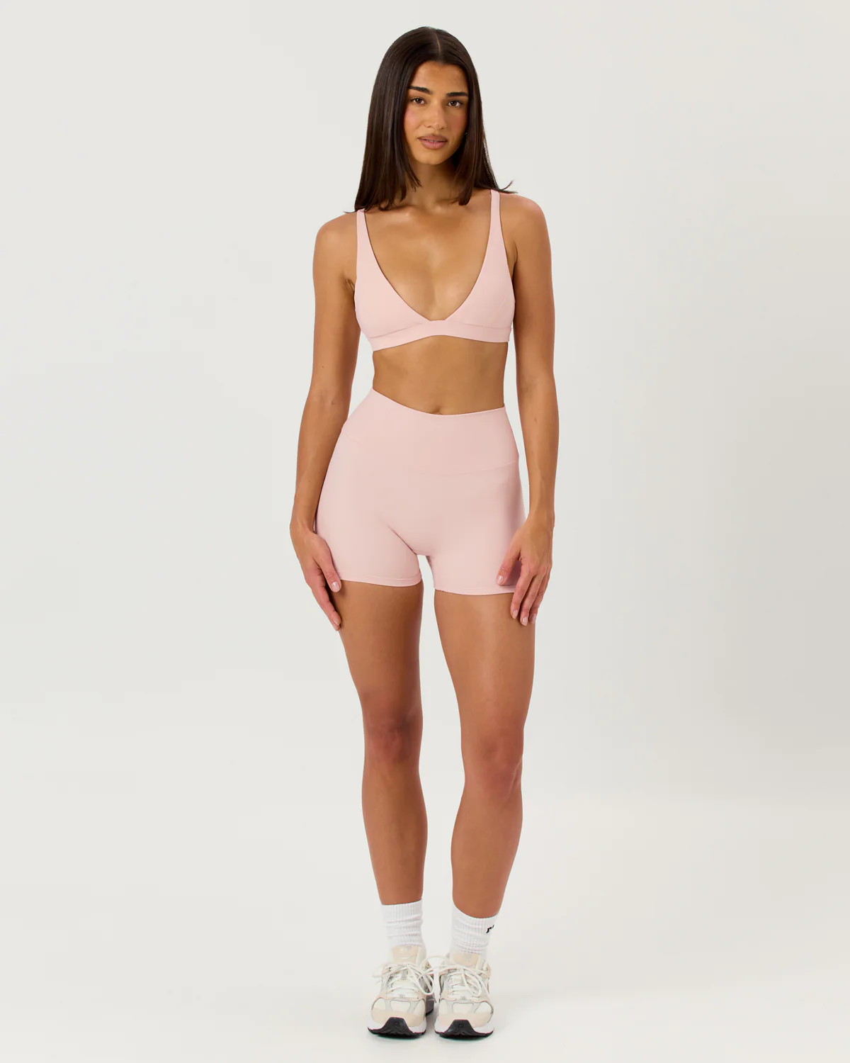 Freedom Scrunch Shorts 4" | Blush | Crop Shop Boutique US