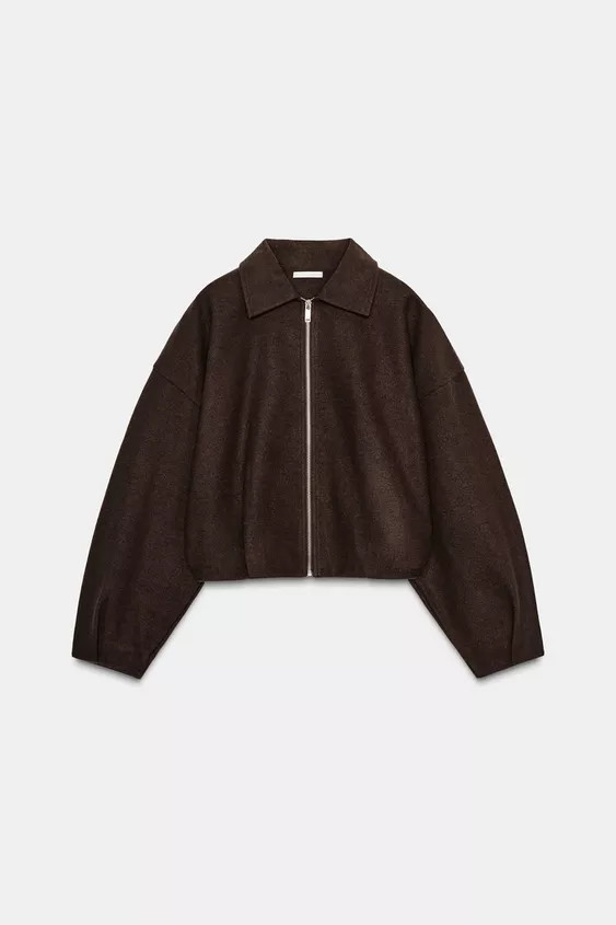 SOFT ZIP-UP BOMBER JACKET | Zara UK