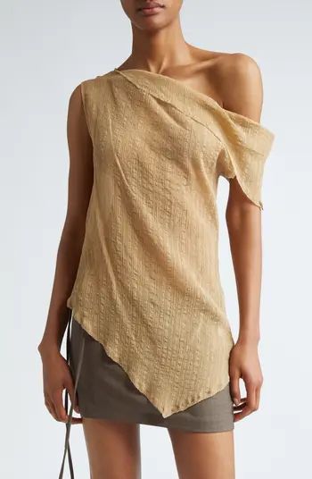 Paloma Wool Susan Asymmetric One-Shoulder Sheer Top | Nordstrom | Nordstrom