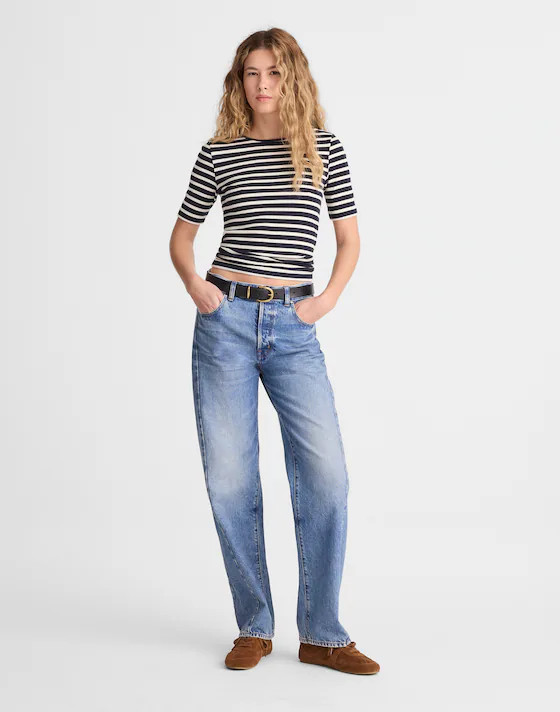 The 9-9 Tee in LuxeRib | Madewell