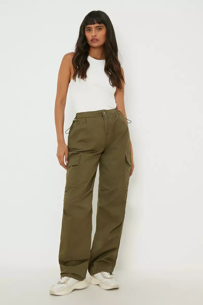 Cargo Pocket Parachute Trousers | Debenhams UK