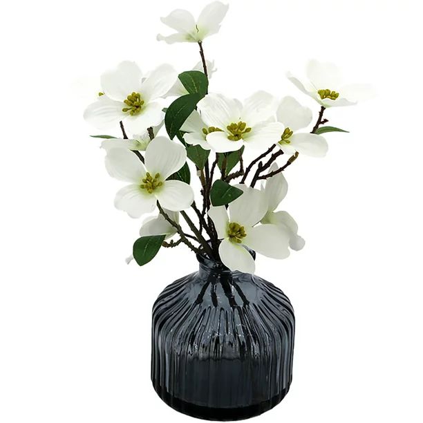 Better Homes & Gardens Faux White Dogwood Flower Branches Vase, White Color - Walmart.com | Walmart (US)