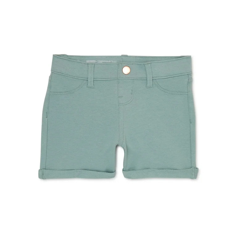 Wonder Nation Girl's French Terry Shorts, Sizes 4-18 Plus | Walmart (US)