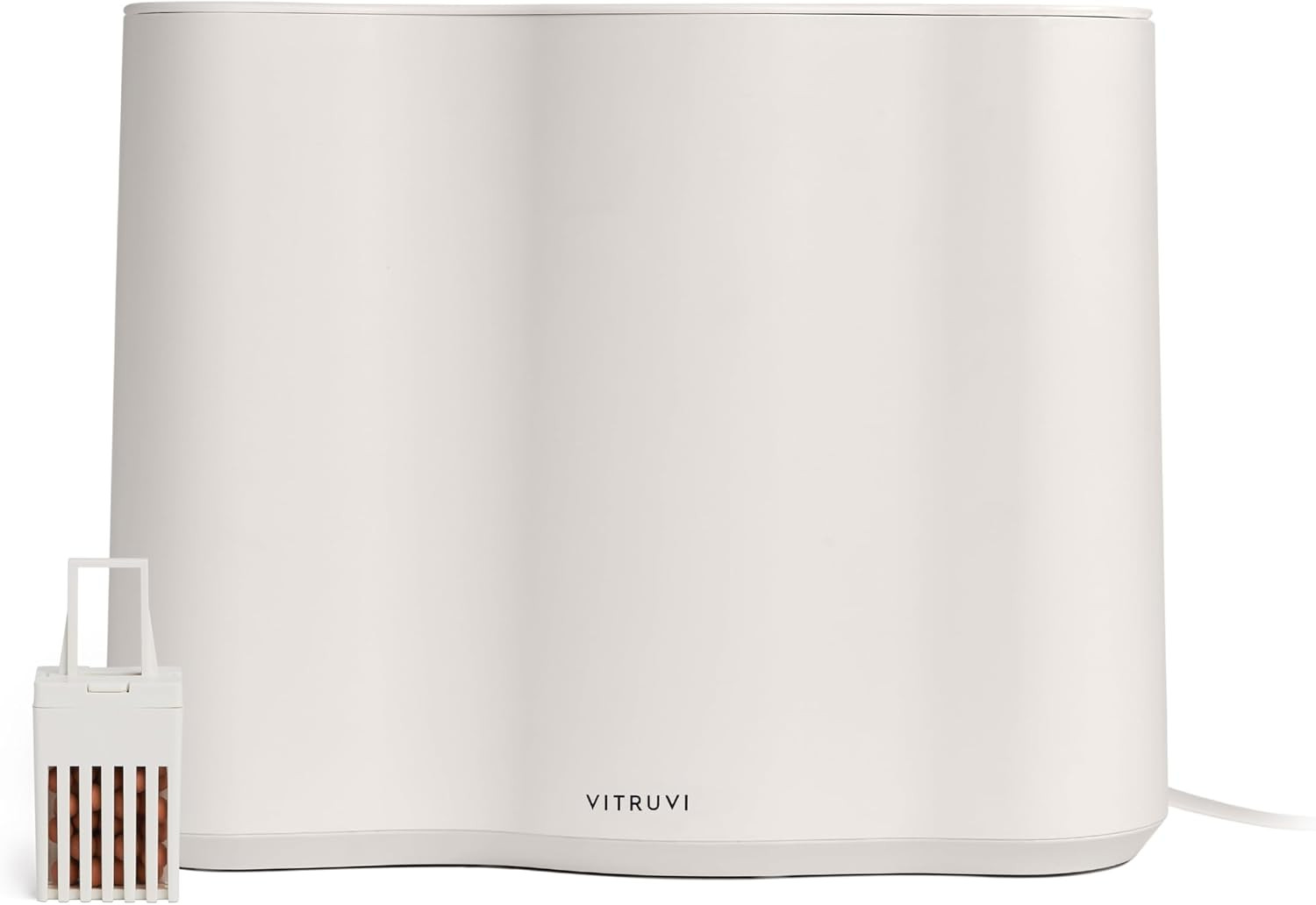 Vitruvi Cloud Bedside Humidifier, White Humidifier, 24 Hr Run Time, 602ft Coverage, Large Home Bedroom, Baby Room - Includes 3 Month Filter | Amazon (US)