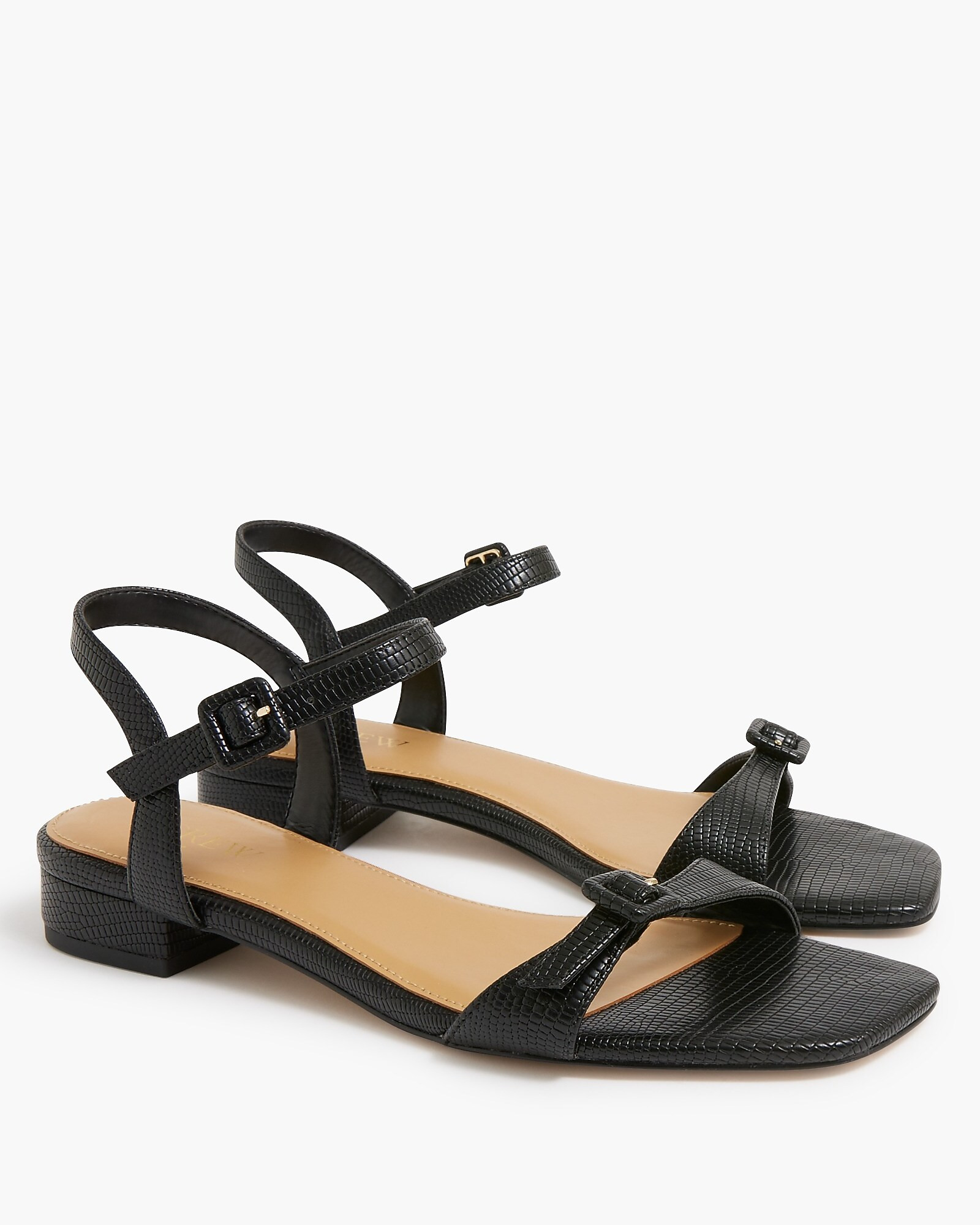 Textured ankle-strap sandals | J.Crew Factory