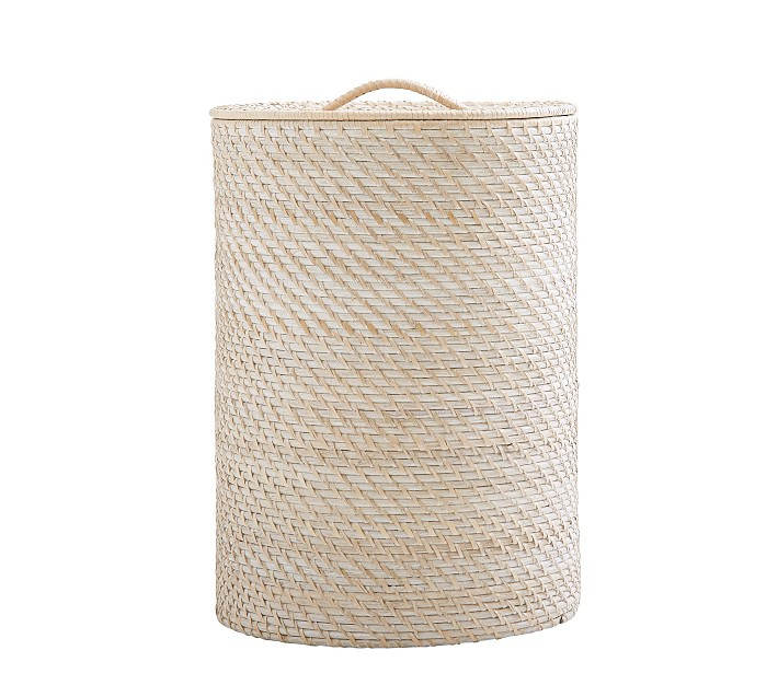 Quinn White Washed Hamper | Pottery Barn Kids