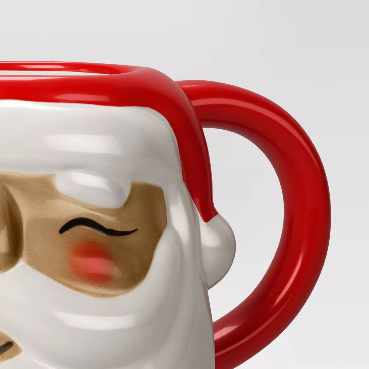 20oz Christmas Earthenware Santa Figural Mug - Wondershop™ | Target