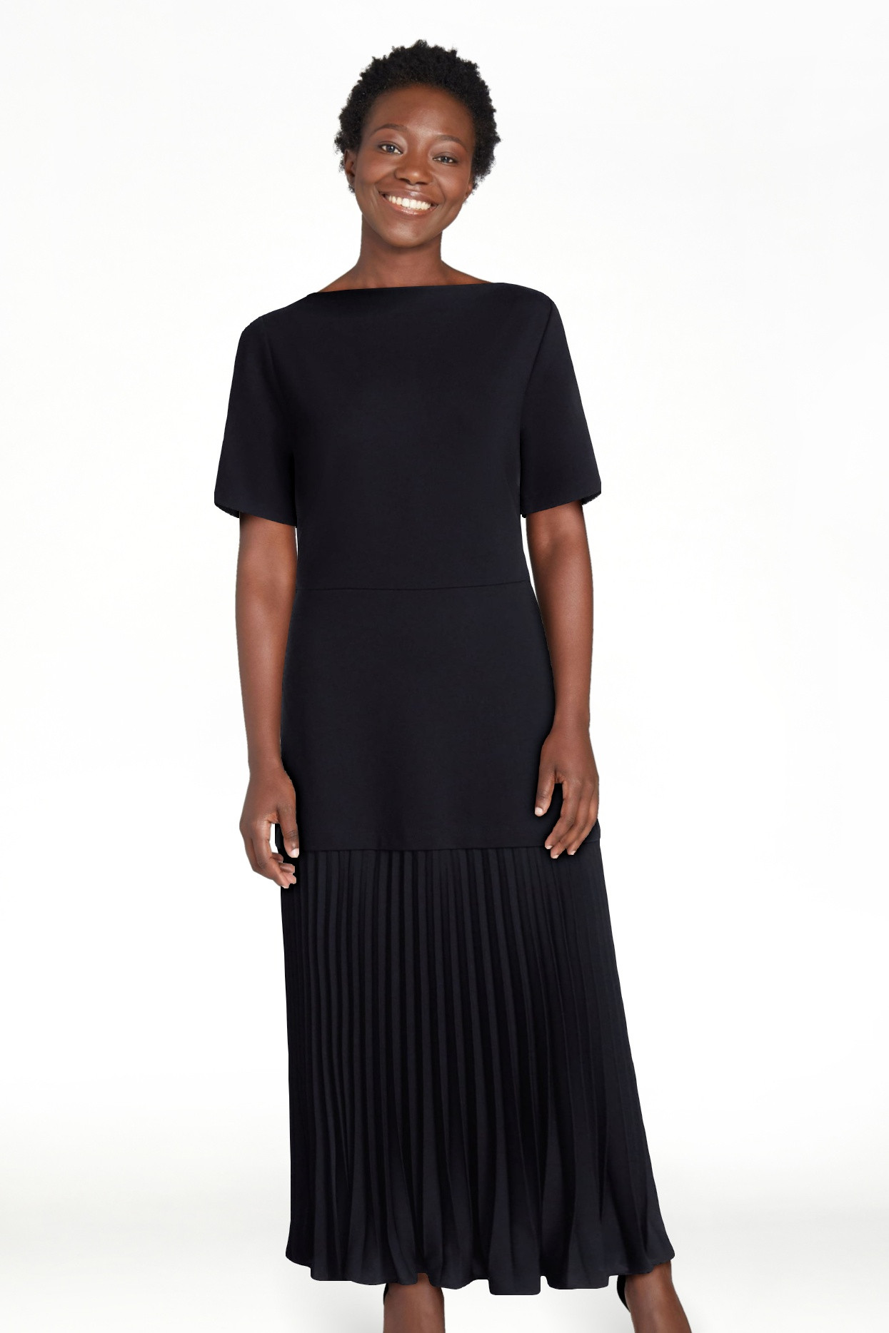 Scoop Women\u2019s and Women\u2019s Plus Mixed Media Maxi Dress, Sizes XS-4X | Walmart (US)