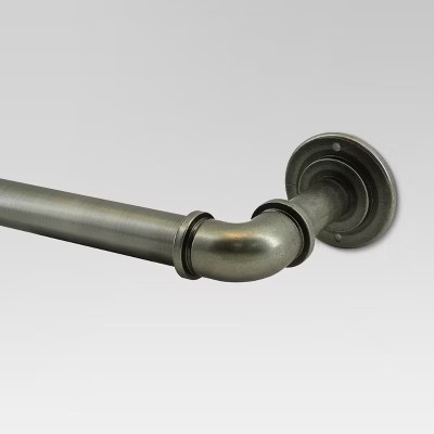 French Pipe Curtain Rod Antique Pewter - Threshold™ | Target
