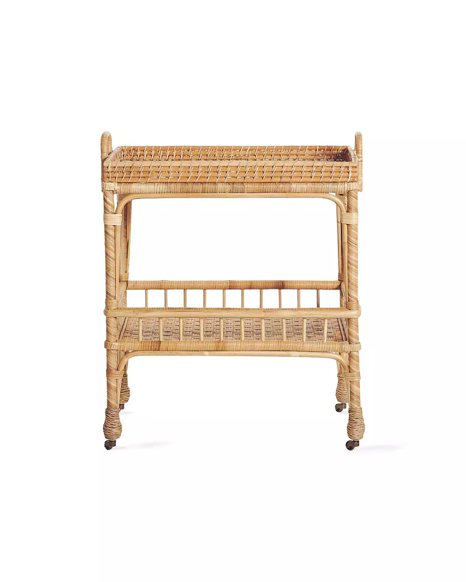 South Seas Rattan Side Cart | Serena and Lily