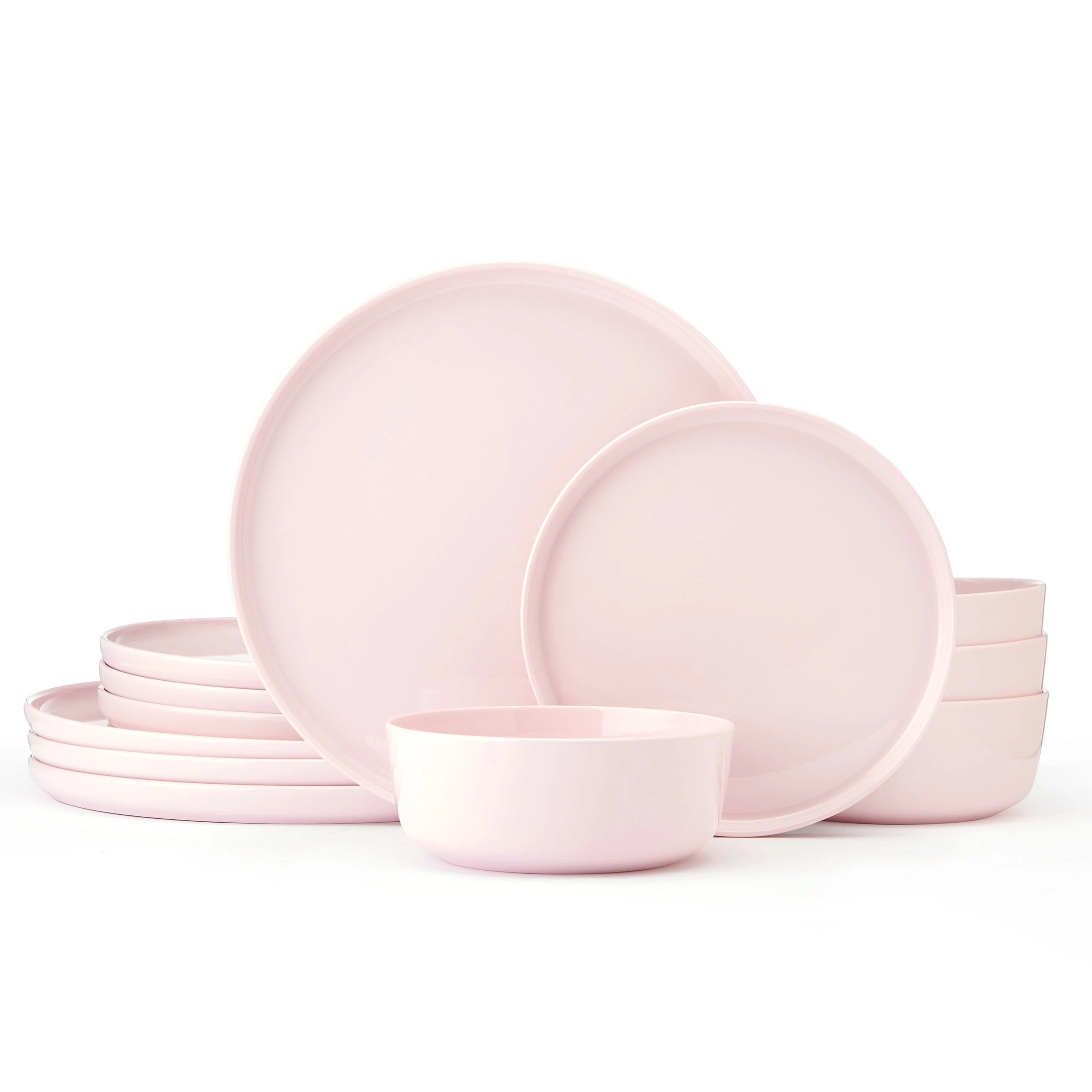 Mikasa Madison Pink 12-Pc Dinnerware Set, Service For 4, Bone China | Wayfair North America