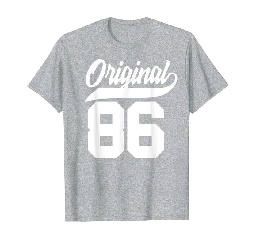 36th Birthday Gift Man Woman Original Vintage Born 1986 T-Shirt | Amazon (US)