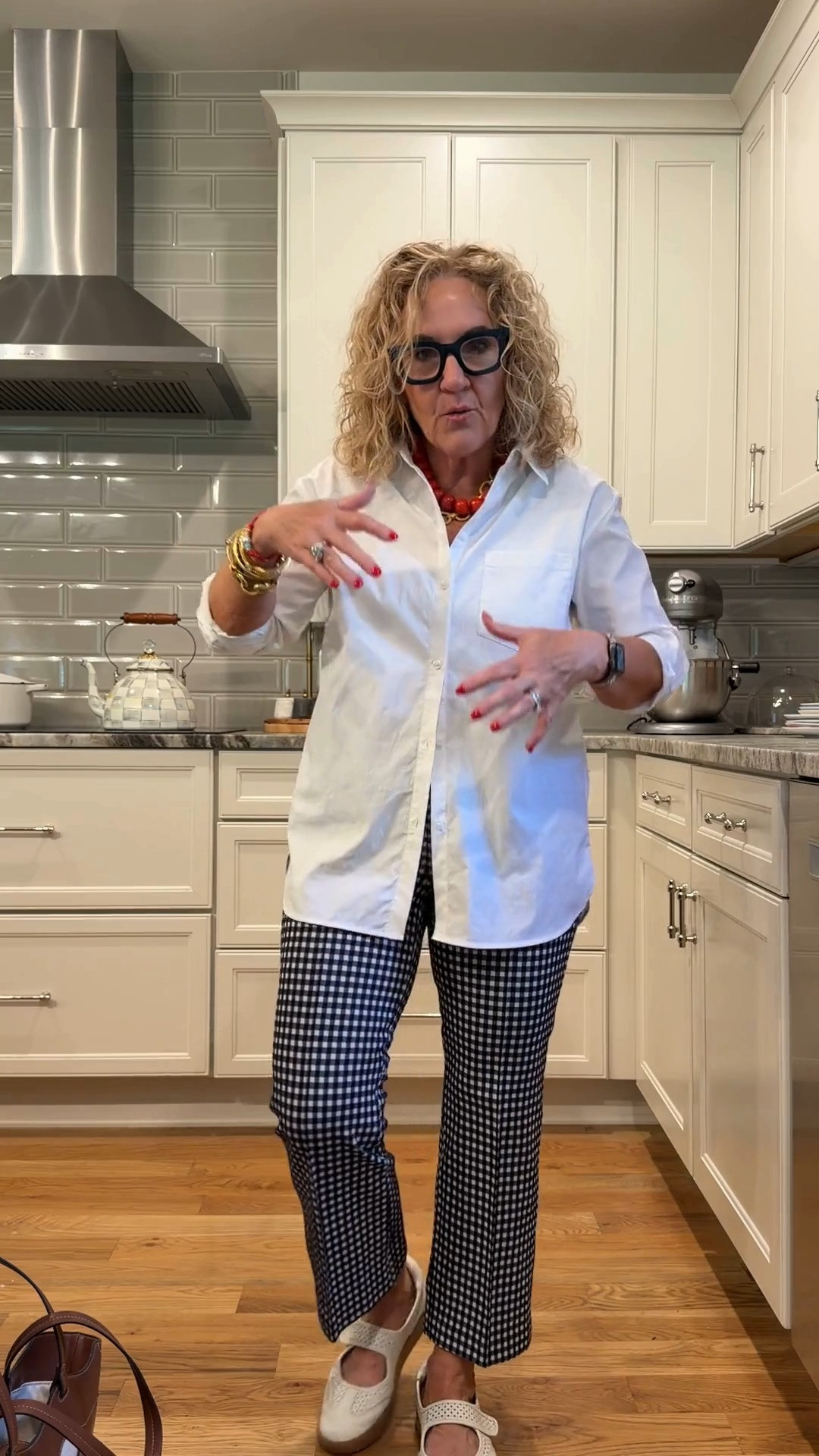 A crisp white poplin shirt is one of those timeless pieces you'll reach for again and again. Paired with these lightweight gingham linen ankle pants, it's an easy polished look for work, lunch, travel, or everyday wear.

💡 LTK MADE EASY
❤️ Heart = Support my posts!
🔖 Save = Get sale & restock alerts
📋 Lists = Keep favorites organized
📲 Share = Send lists and products to a friend. Hello, Christmas List!
💬 Comment = Ask me anything about what I'm wearing.:-) 

 #LTKSeasonal #LTKActive #LTKOver40
