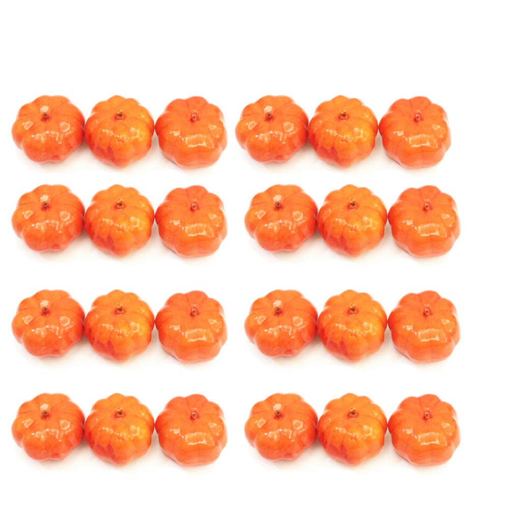 30 pcs Lifelike and Realistic Artificial Fall Harvest Mini Pumpkins for Decorate and Party | Amazon (US)