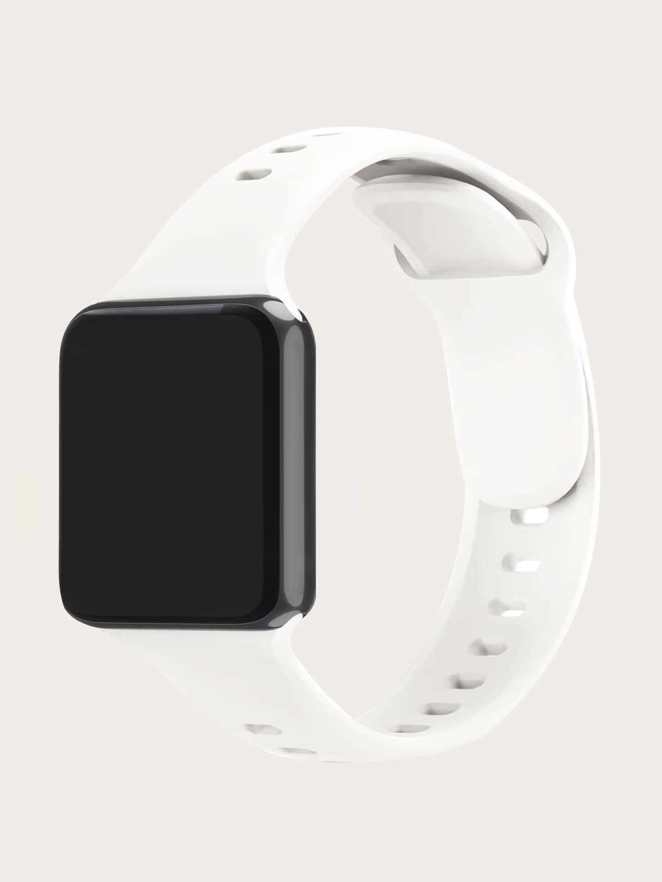 Plain Silicone Watchband Compatible With Apple Watch | SHEIN