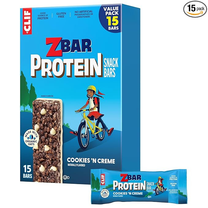 Zbar Protein - Cookies 'N Creme - Crispy Snack Bars - Made with Organic Oats - Non-GMO - 5g Prote... | Amazon (US)
