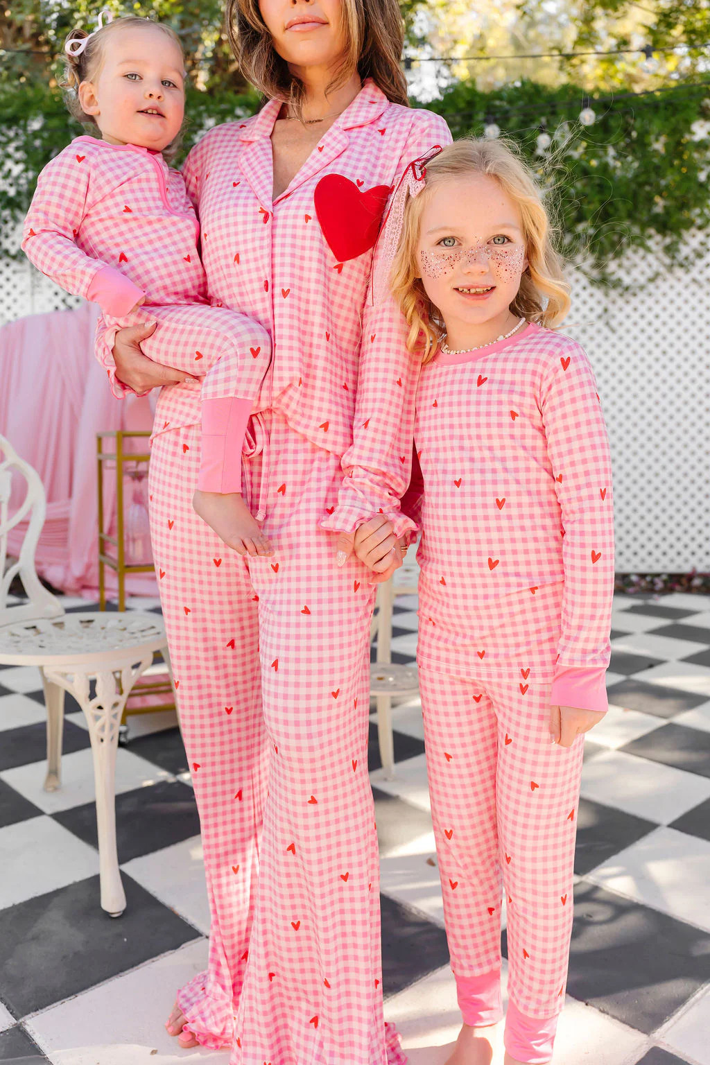 Be Mine Gingham Two Piece Set | In My Jammers