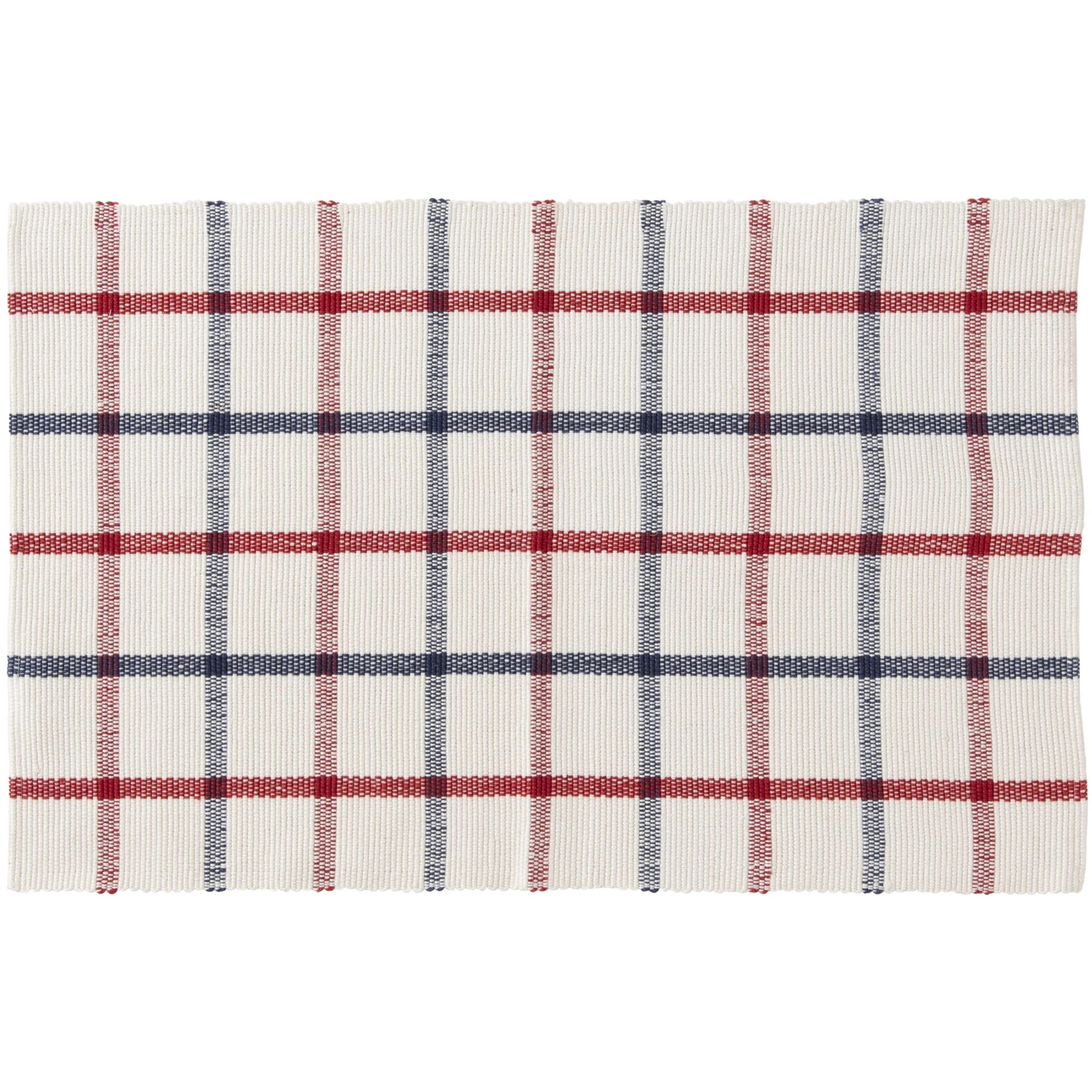 Mainstays 24 x 36 Red White and Blue Outdoor Layering Rug | Walmart (US)