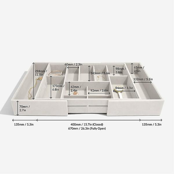 Stackers Large Expandable Jewelry Storage Tray | The Container Store