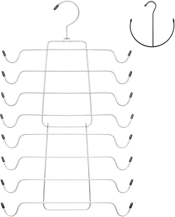 Niclogi Tank Tops Hanger Bra Hangers 2 Pack Space Saving Hanger Metal Folding Closet Organizer fo... | Amazon (US)