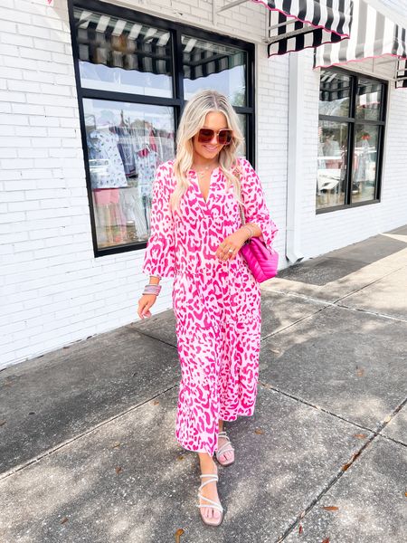 Spring 2023
Spring / summer outfit Inspo 
Cheetah maxi dress
Pink Chanel bag 
Spring style 
Vacation style 

#LTKSeasonal #LTKtravel #LTKunder100
