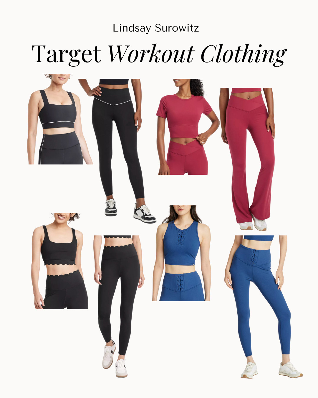 target workout clothing  

Sizing:
leggings - small
tops - medium
scalloped bra - small
piped sports bra - medium

 

#LTKStyleTip #LTKActive #LTKFitness