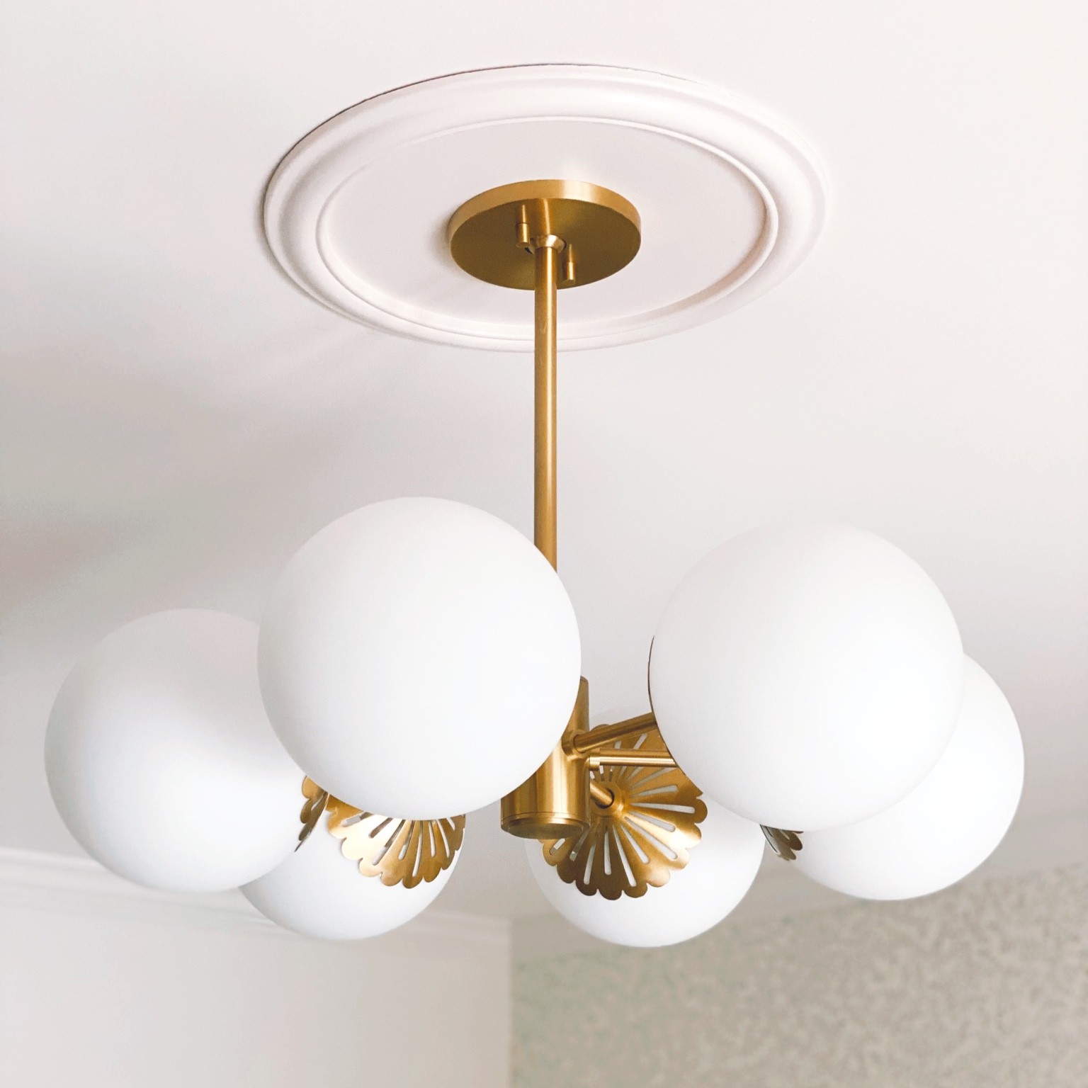 The perfect semi-flush mount chandelier option for a girl’s bedroom 🤍 #lighting #globes #vintage #transitional #chandelier #flushmount #girlsbedroom

#LTKkids #LTKhome #LTKstyletip