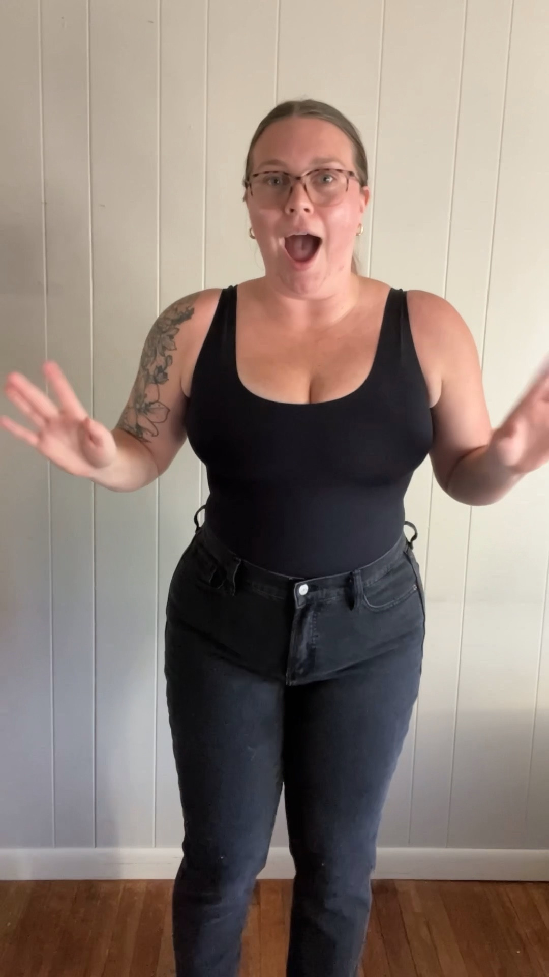 | #ad | Pinsy Shapewear NAILED IT with this one! I think black bodysuits are a closet essential and Pinsy knew what they were doing creating their pieces. I love the classic scoop tank look, while also feeling SNATCHED because of the sculpting and smoothing technology.

Pinsy Shapewear, Pinsy Real Review, cute shapewear, fall layers, ootd, mom outfits, black bodysuit, minimal closet, closet essentials, style, midsize fashion, fall outfit

#LTKstyletip #LTKmidsize #LTKfindsunder100