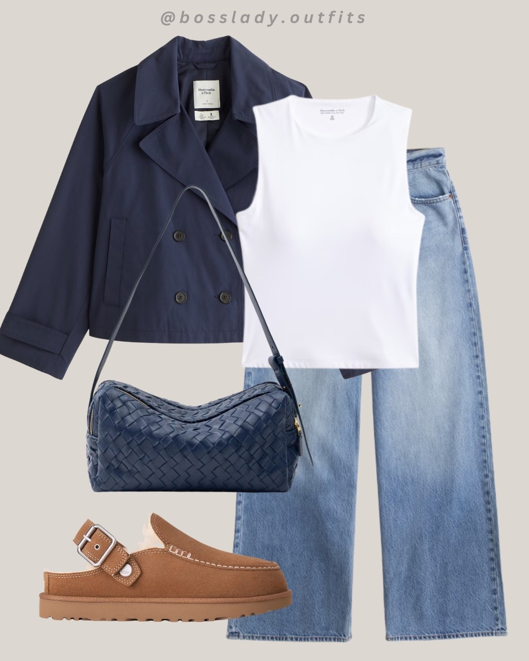 Navy and denim is the fall combo we will not stop wearing

Tags: fall outfit inspo, navy jacket outfit, wide leg jeans outfit, casual fall outfit, ugg tazz outfit, everyday outfit, airport outfit, fall transition outfit, neutral outfit inspo, street style outfit

#LTKstyletip #LTKshoes #LTKbag