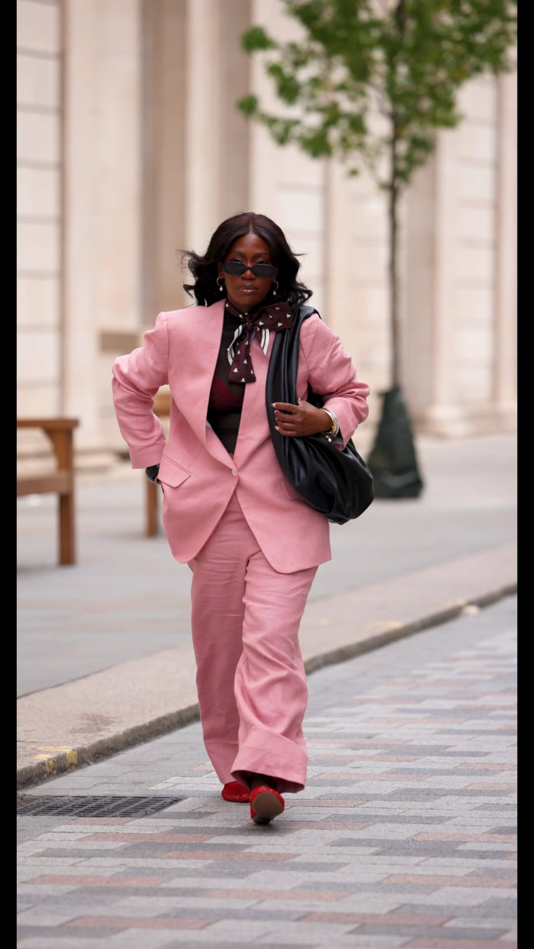 Pink suit and Mesh Ballet flats 

#LTKeurope #LTKsummer #LTKuk