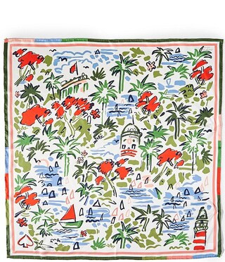 kate spade new yorkCoastal Scene Woven Silk Square Scarf | Dillard's