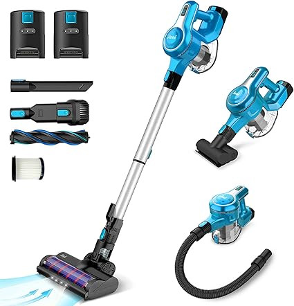 INSE Cordless Vacuum Cleaner, Rechargeable Battery Cordless Stick Vacuum, Up to 90mins Run-time, ... | Amazon (US)