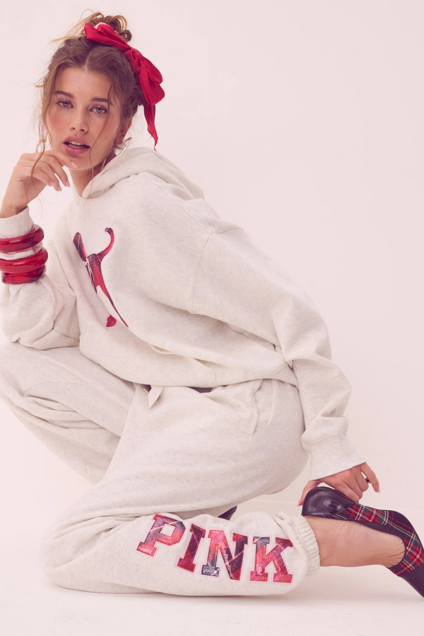 PINK x LoveShackFancy Ivy Fleece Jogger | LoveShackFancy