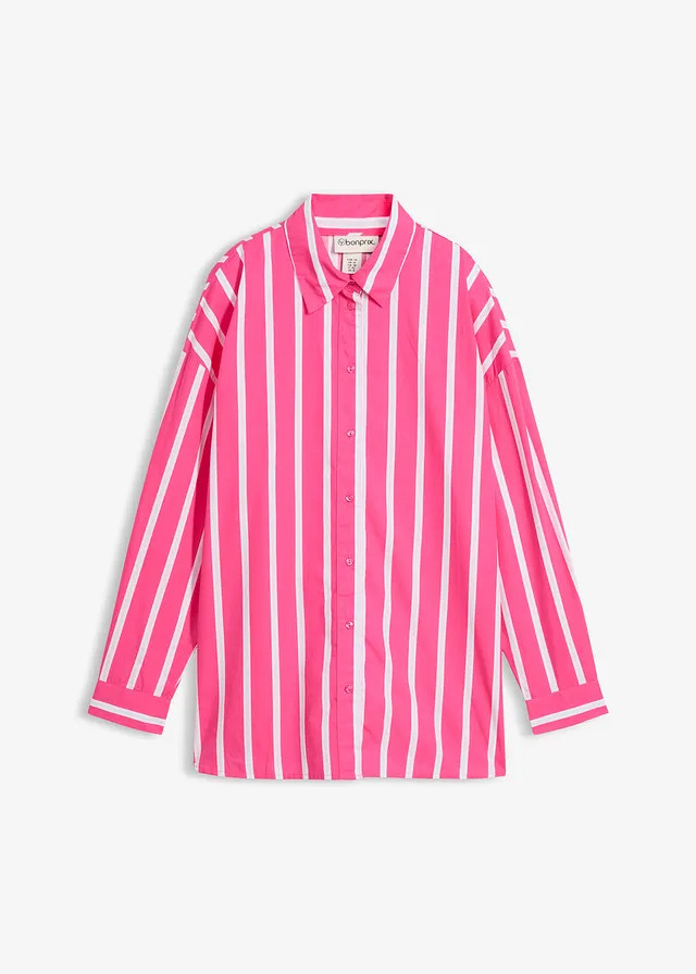 Overhemdblouse van katoenpopeline pinklady verticaal gestreept | Bonprix NL (Influencer)