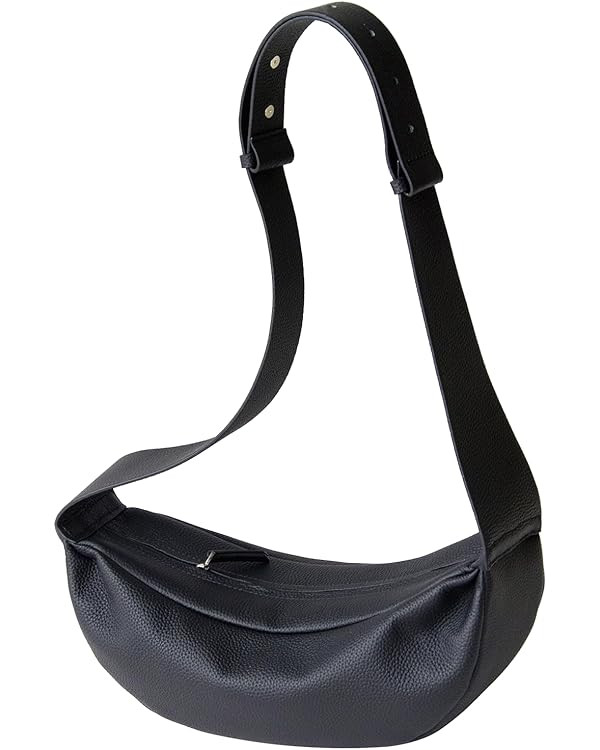 Genuine Leather Crossbody Bags for Women Sling Bag Crescent Half Moon Shoulder Bag Adjustable Str... | Amazon (UK)