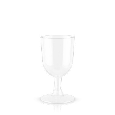 True Party 6 oz Disposable Plastic Wine Glasses Set of 8 for Red, White & Rose Wines, Cocktails, Fruit Punch, Outdoors, Birthday Party Supplies | Target