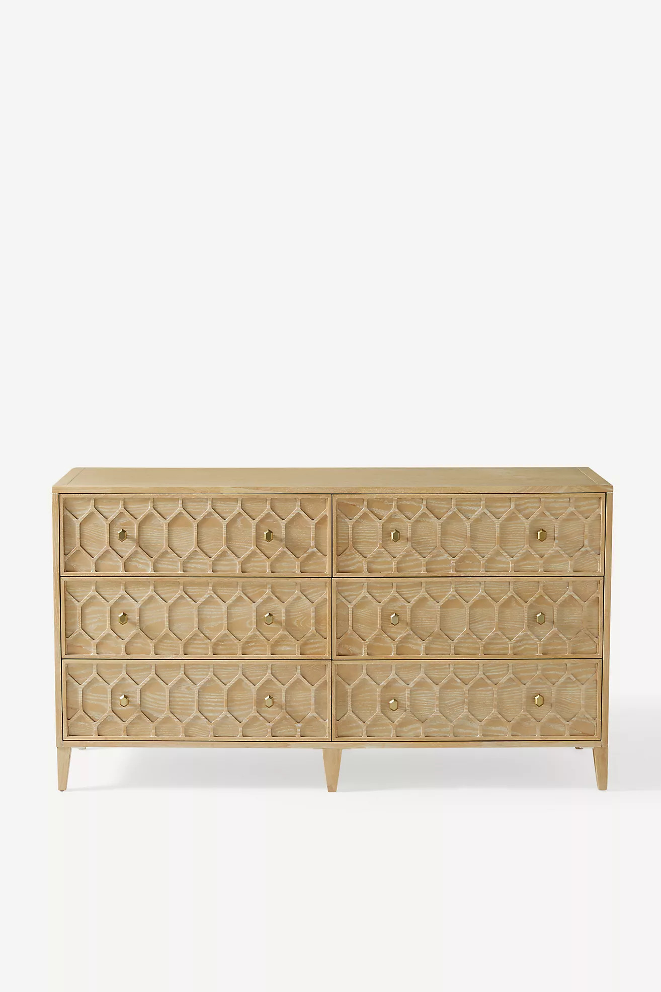 Textured Trellis Six-Drawer Dresser | Anthropologie (US)