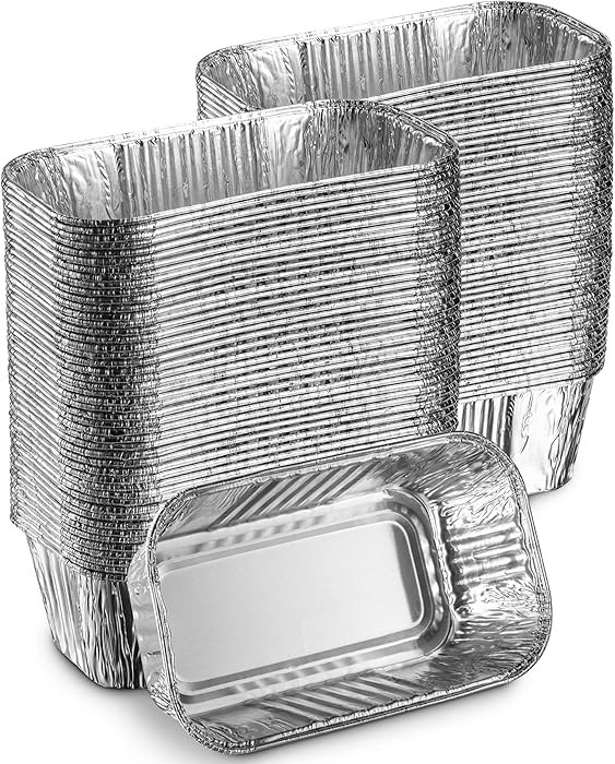 MontoPack Aluminum Mini Disposable Loaf Pans | Deep Half Size 6 x 3.5” Extra Thick Foil Bread C... | Amazon (US)