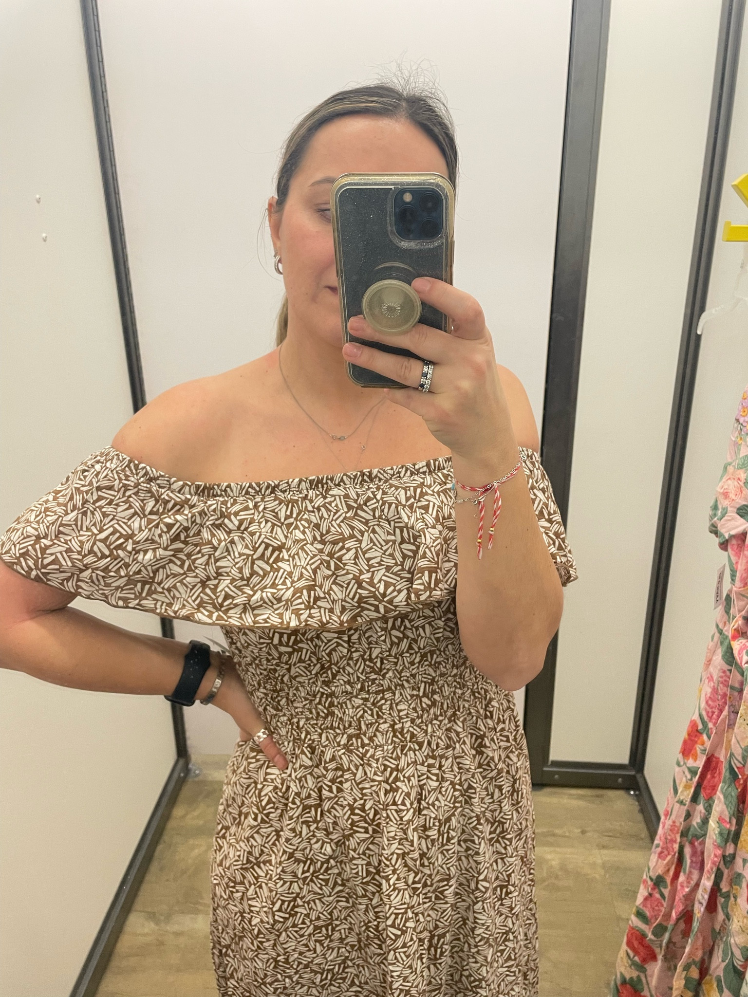 Waist-Defined Printed Off-The-Shoulder Maxi Dress
Wearing S

#LTKunder50 #LTKstyletip #LTKsalealert