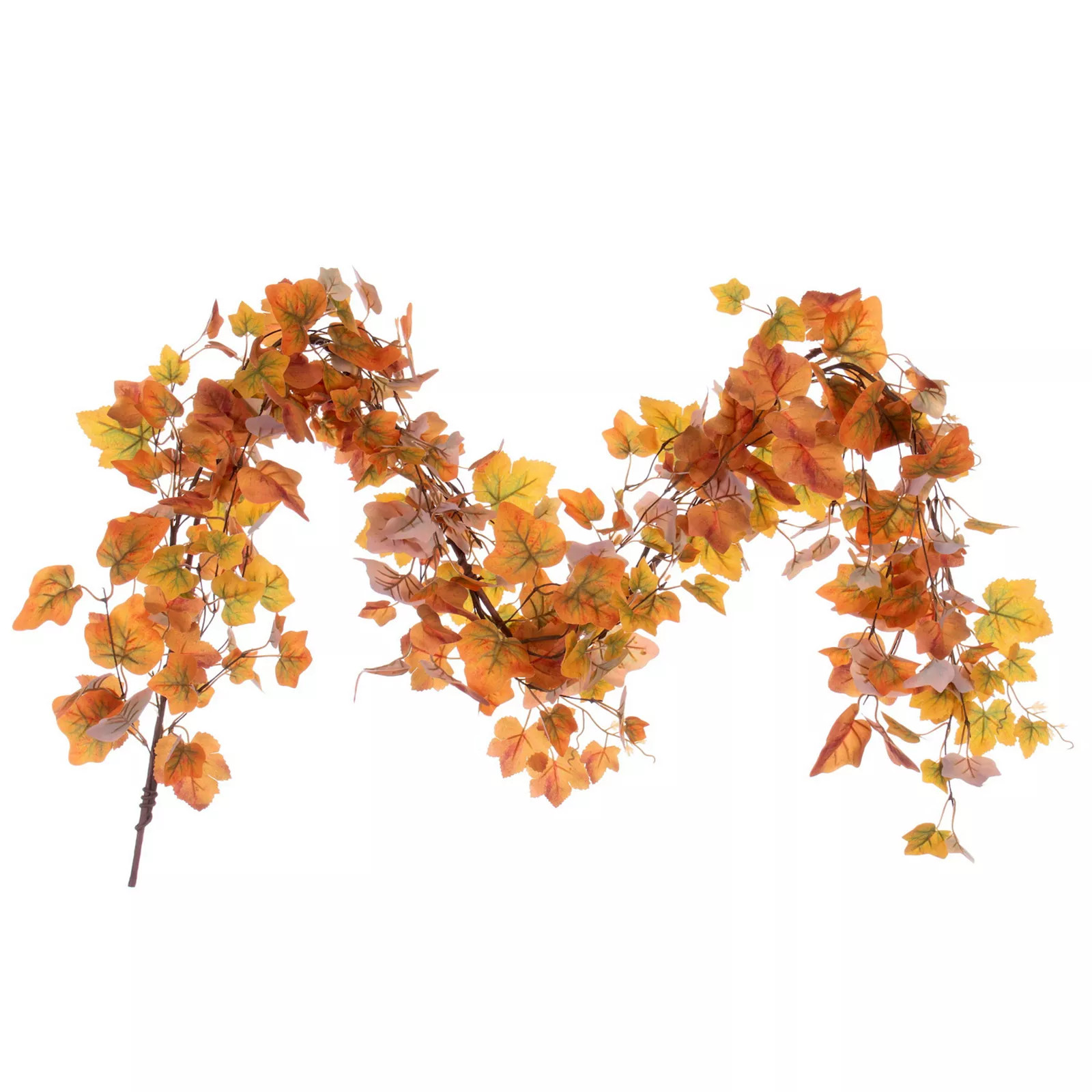 Vickerman 5-ft. Artificial Leaf Garland, Fall Orange | Kohl's