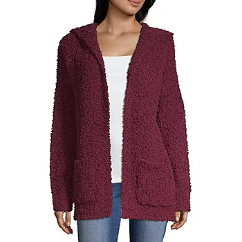 Arizona-Juniors Womens Long Sleeve Cardigan | JCPenney