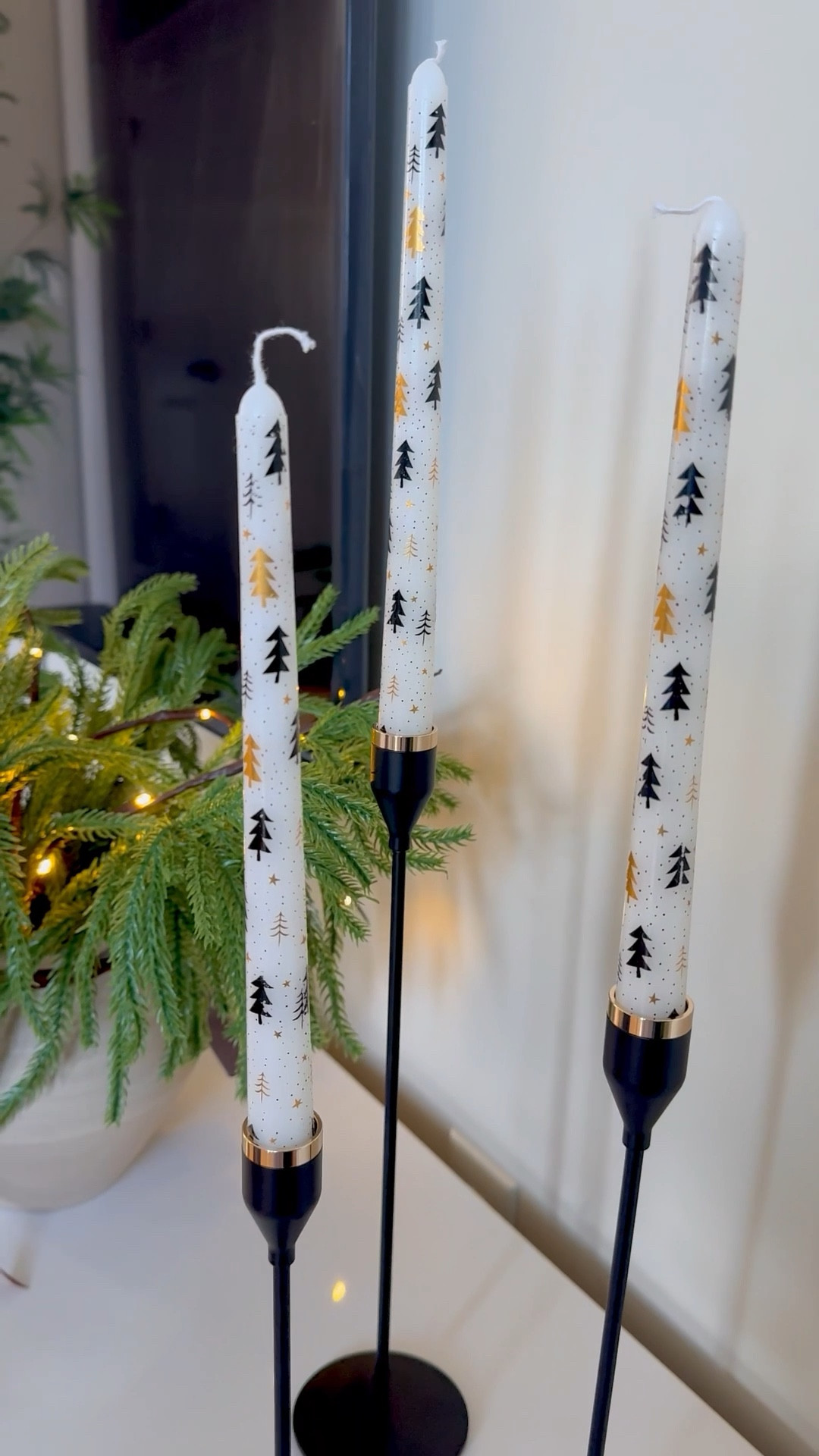 Loving these candles, especially the subtle tree and star prints that pop even without lighting them.🎄

6 pack printed taper candle set for the holiday season. 

#LTKHoliday #LTKSeasonal #LTKHome